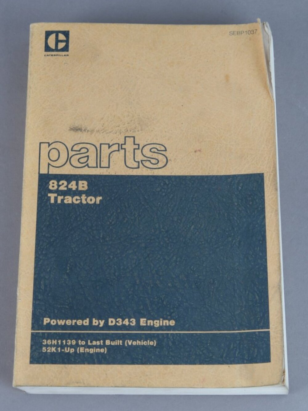 Caterpillar 824B tractor parts catalog Powered by D343 engine